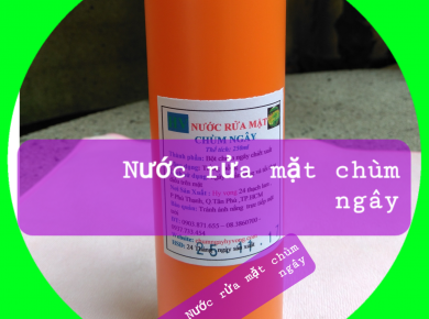 Nước rửa mặt chùm ngây